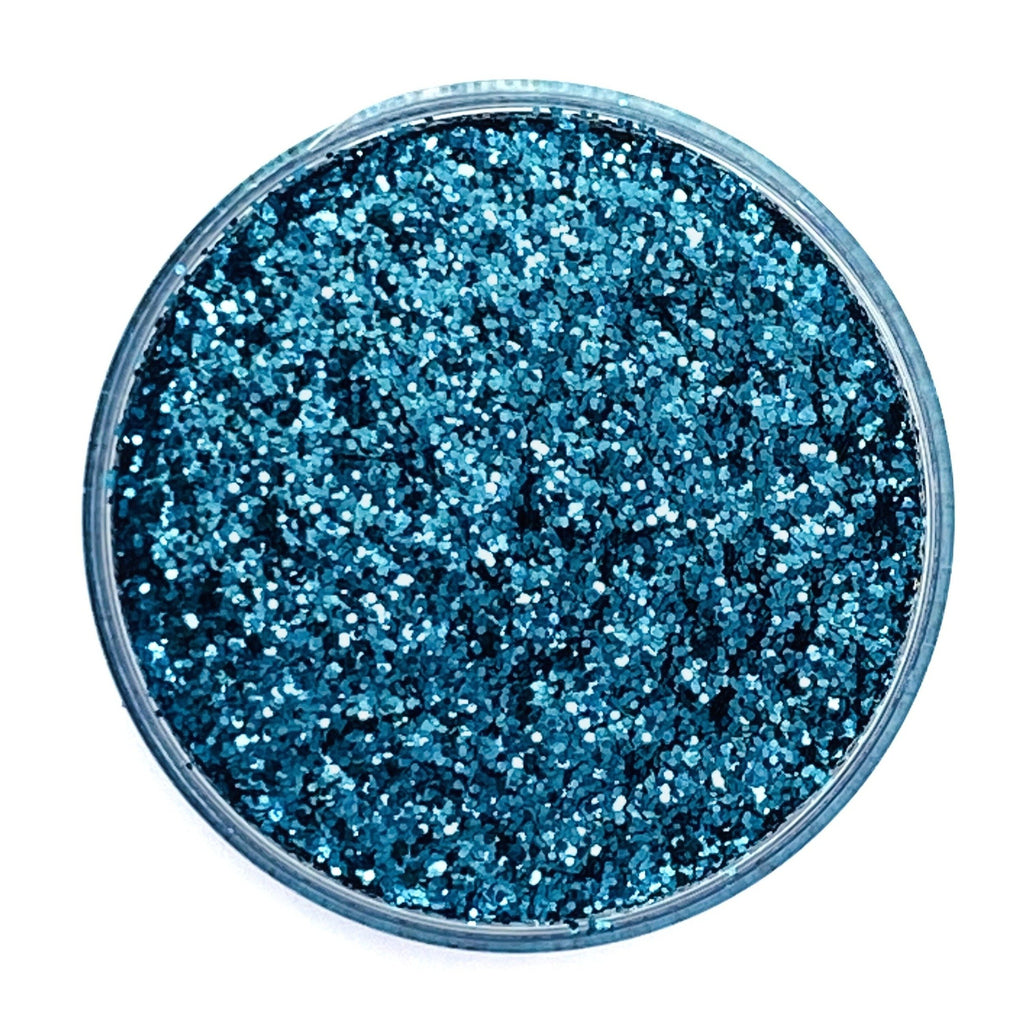 Blue green fine polyester glitter art, body, nails and more - PDB Creative Studio