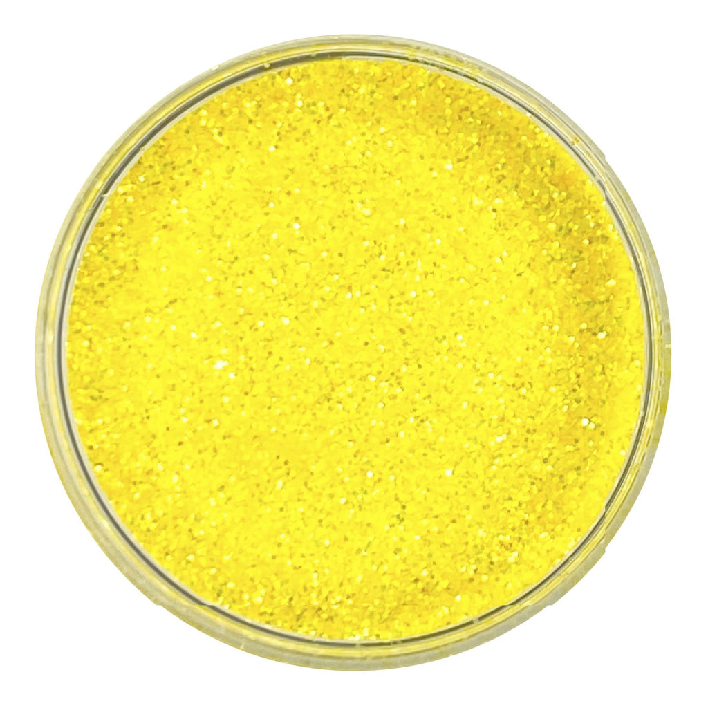 Bright yellow custom glitter mix for art, body, nails and more - PDB Creative Studio