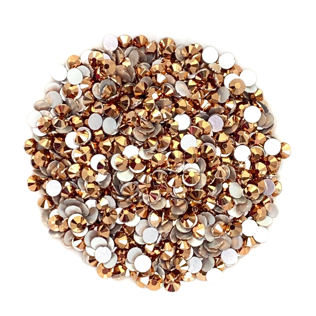 ROSE GOLD - Glam Glass® flatback, non hotfix rhinestones for art, body, nails and more - PDB Creative Studio