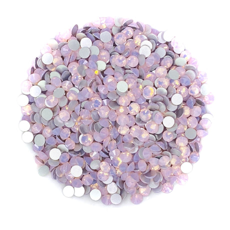 PINK OPAL Glam Glass® flatback, non hotfix rhinestones for art, body, nails and more - PDB Creative Studio