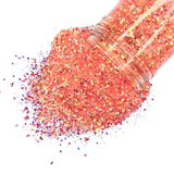 Orange Opal custom multi-size glitter mix for art, body, nails and more - PDB Creative Studio