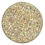 gold holographic custom multi-size glitter mix for art, body, nails and more - PDB Creative Studio