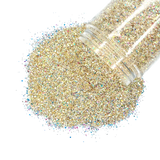 gold holographic custom multi-size glitter mix for art, body, nails and more - PDB Creative Studio