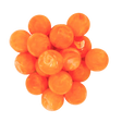 orange acrylic bubblegum beads