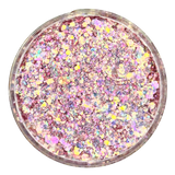 Rose gold opal custom multi-size glitter mix for art, body, nails and more - PDB Creative Studio