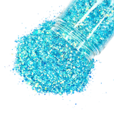 blue opal custom multi-size chunky glitter mix for art, nails, body and more - PDB Creative Studio