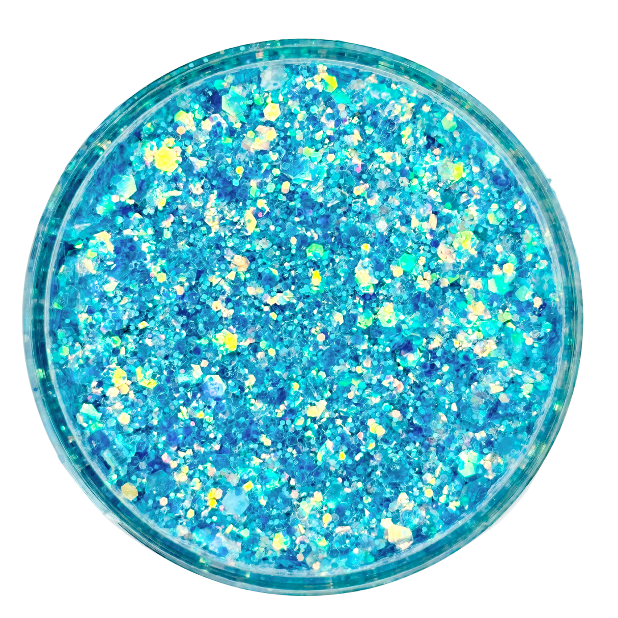 blue opal custom multi-size chunky glitter mix for art, nails, body and more - PDB Creative Studio