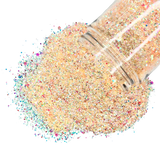 Peach custom multi-size glitter mix for art, body, nails and more - PDB Creative Studio