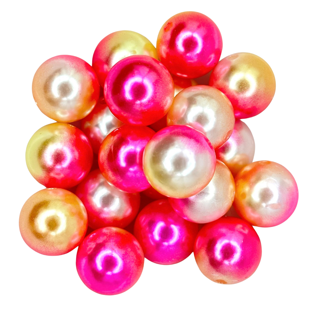 OMBRE PINK/GOLD PEARL 20mm