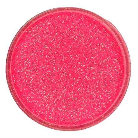 hot pink polyester glitter for art, body, nails and more - PDB Creative Studio