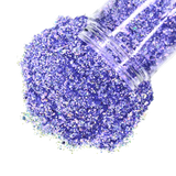 Purple opal custom multi-size glitter mix for art, body, nails and more - PDB Creative Studio