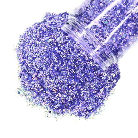 Purple opal custom multi-size glitter mix for art, body, nails and more - PDB Creative Studio