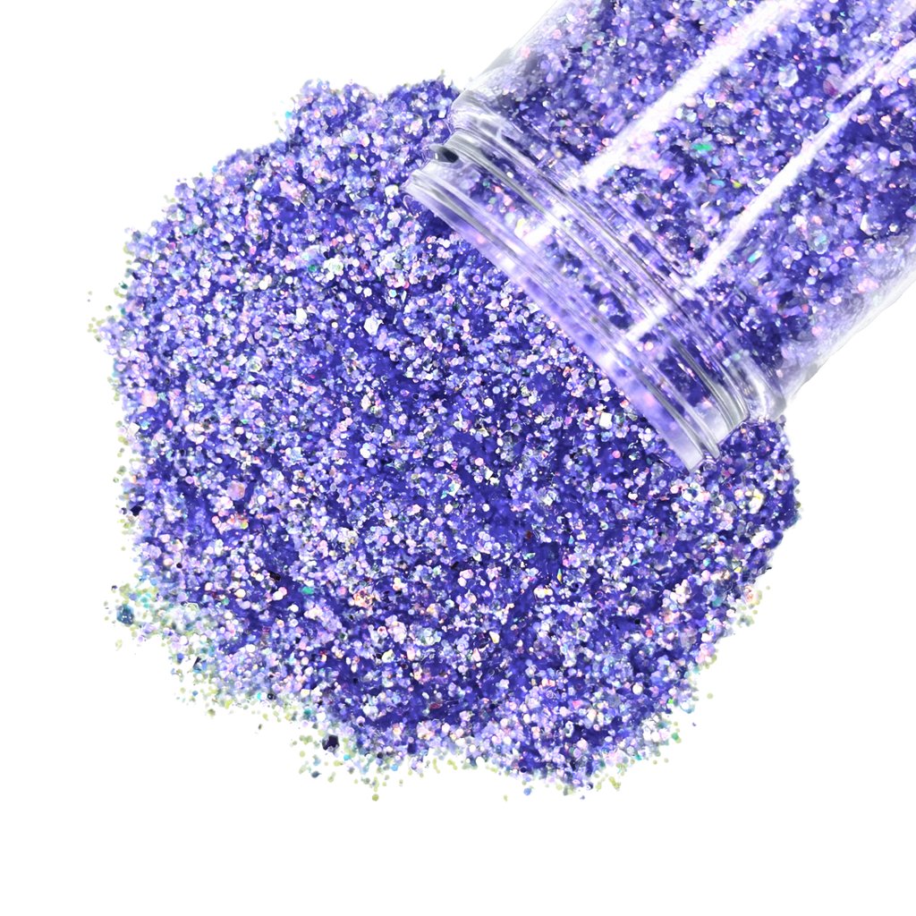 Purple opal custom multi-size glitter mix for art, body, nails and more - PDB Creative Studio
