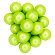 LIME GREEN SATIN 20MM BUBBLEGUM BEAD - GREEN MATTE PEARL ACRYLIC BEAD for bracelets, jewelry making, crafts, and more - PDB Creative Studio