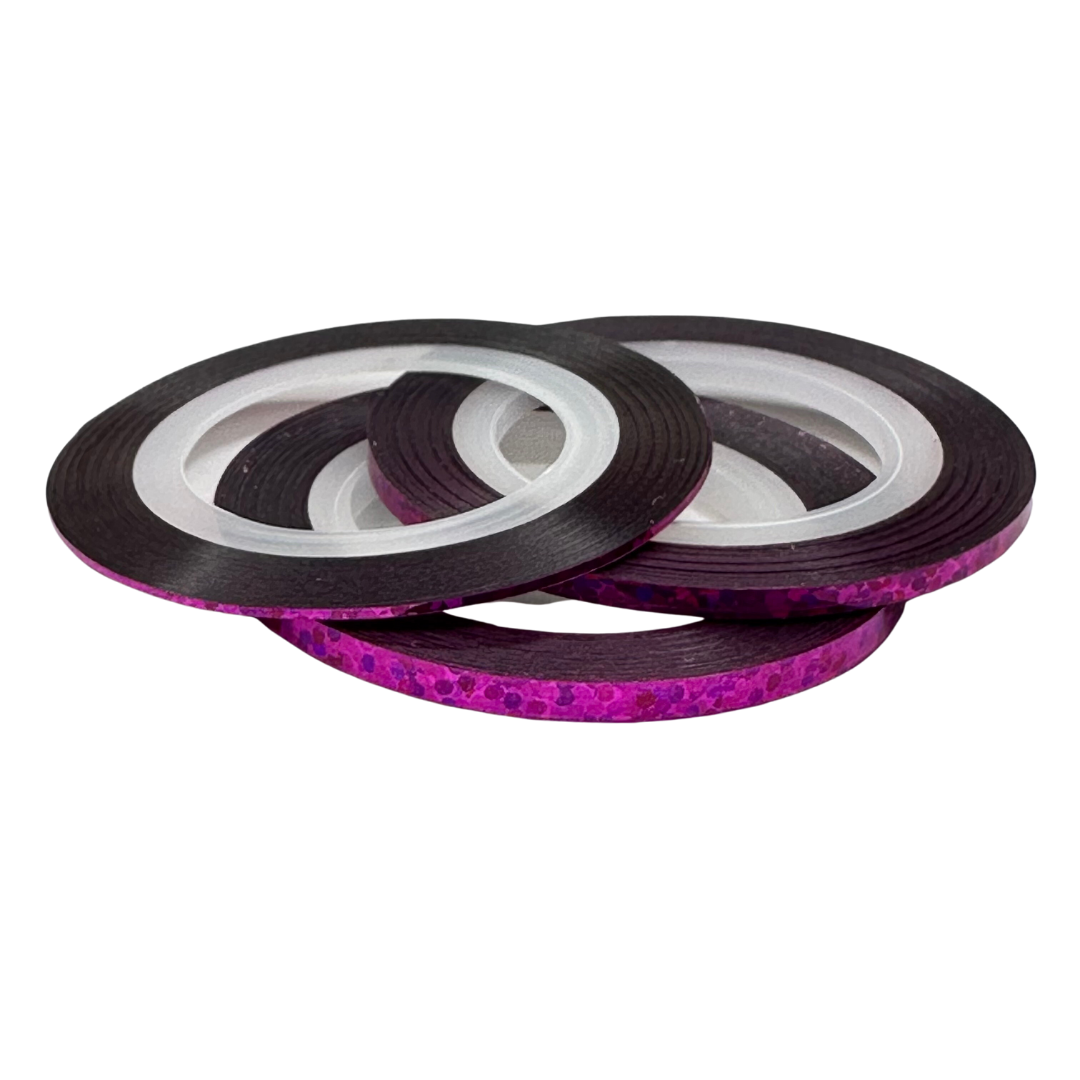RASPBERRY HOLOGRAPHIC STRIPING TAPE - 10319 – PDB CREATIVE STUDIO