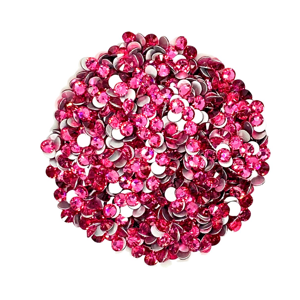 ROSE - DARK PINK Glam Glass® flatback, non hotfix rhinestones for art, body, nails and more - PDB Creative Studio