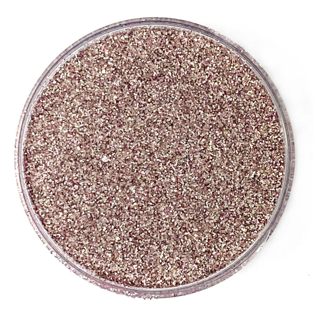 Rose Gold extra fine polyester glitter for art, body, nails and more - PDB Creative Studio