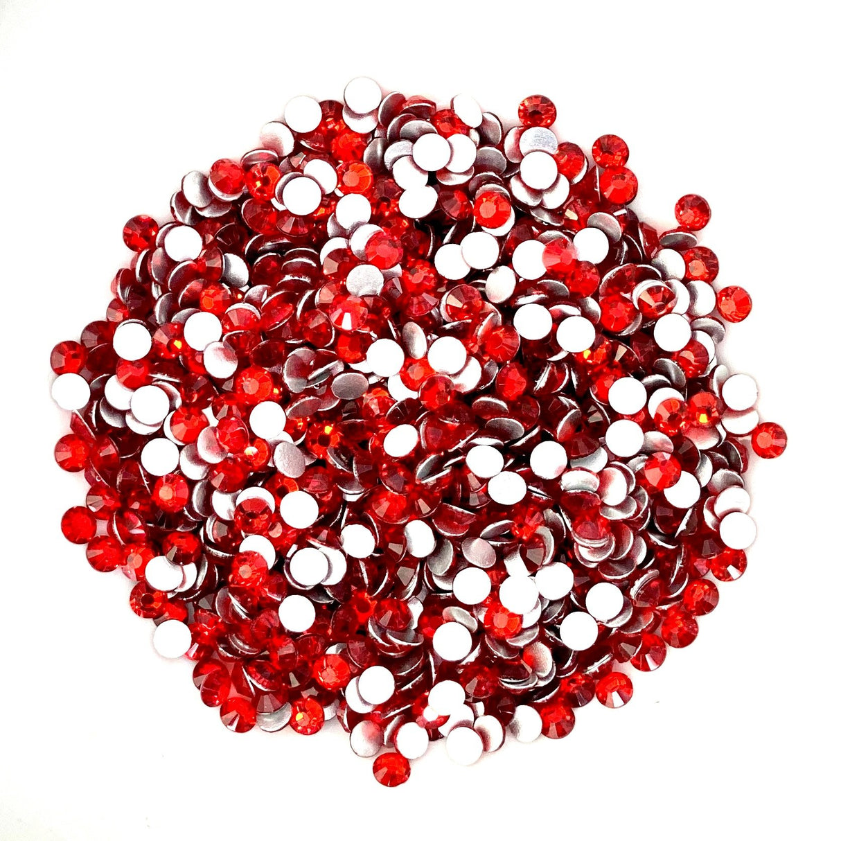 LT SIAM - RED Glam Glass® flatback, non hotfix rhinestones for art, body, nails and more - PDB Creative Studio