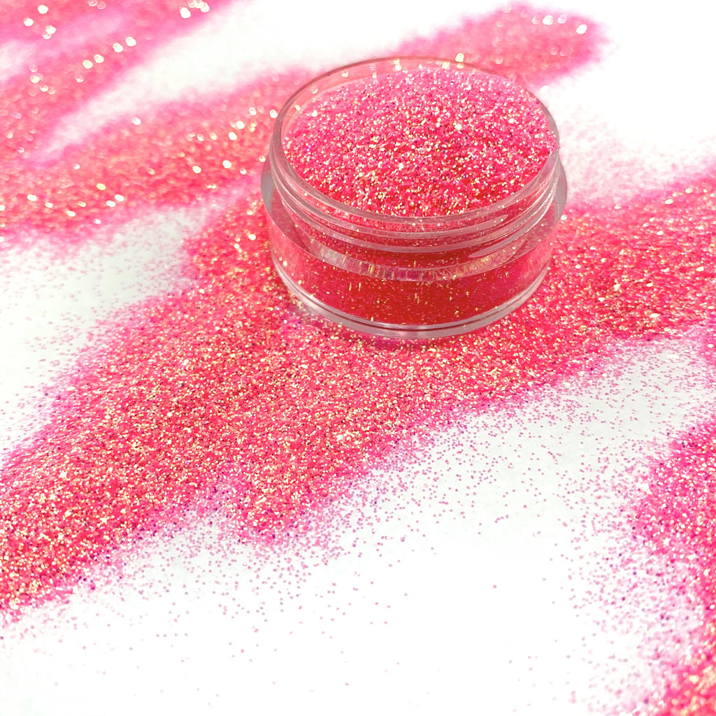 hot pink gold polyester glitter mix for art, body, nails and more - PDB Creative Studio