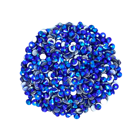 MONTANA AB - DARK BLUE Glam Glass® flatback, non hotfix rhinestones for art, body, nails and more - PDB Creative Studio