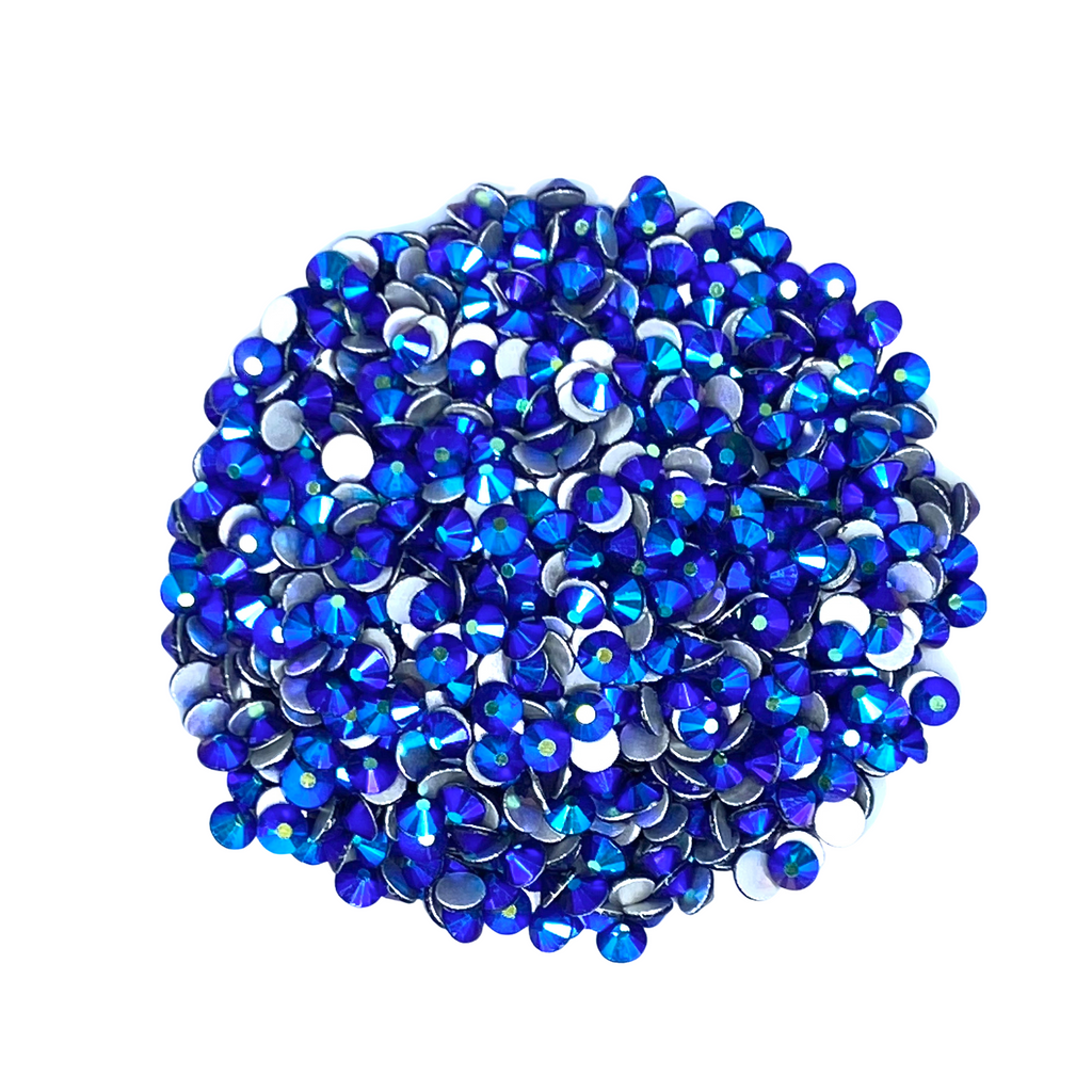 MONTANA AB - DARK BLUE Glam Glass® flatback, non hotfix rhinestones for art, body, nails and more - PDB Creative Studio