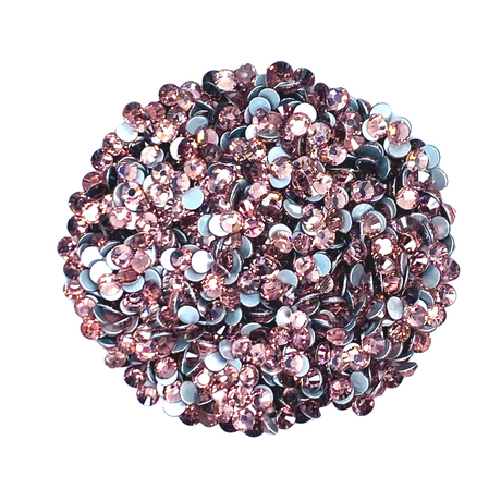 LT AMETHYST - LIGHT PURPLE Glam Glass® flatback, non hotfix rhinestones for art, body, nails and more - PDB Creative Studio