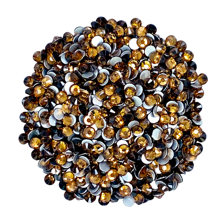 SMOKE TOPAZ - BROWN Glam Glass® flatback, non hotfix rhinestones for art, body, nails and more - PDB Creative Studio