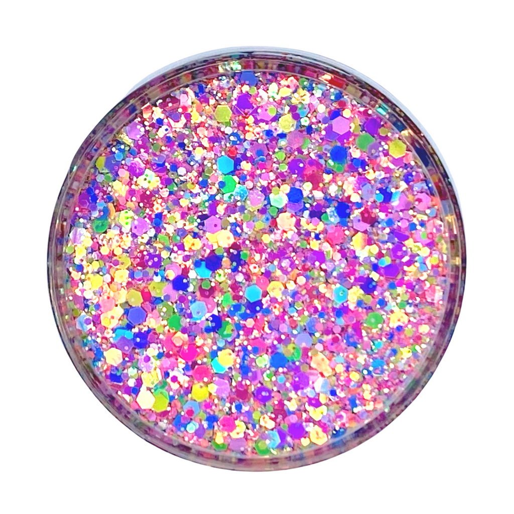 Neon custom glitter mix for art, body, nails and more - PDB Creative Studio