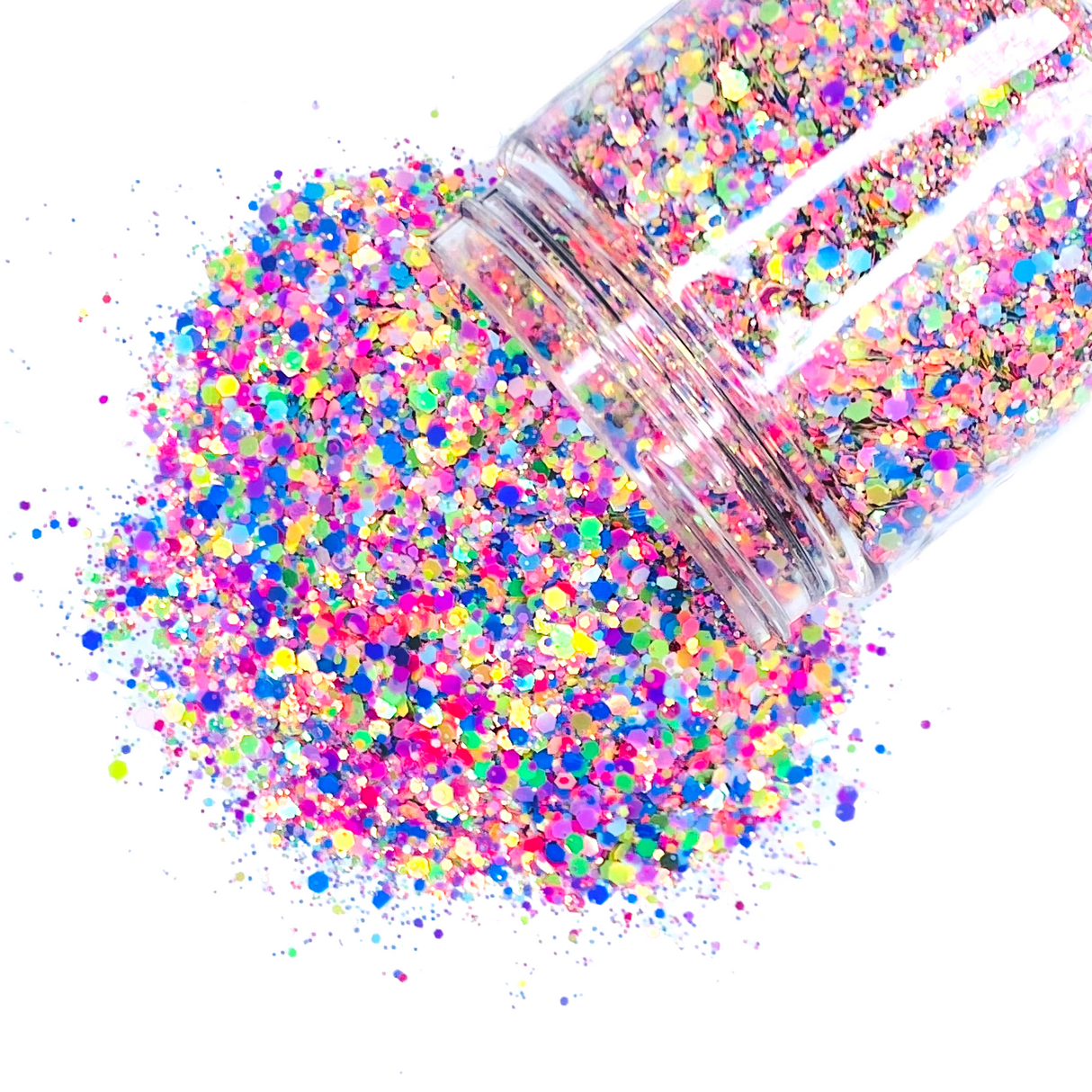 Neon custom glitter mix for art, body, nails and more - PDB Creative Studio