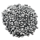 HEMATITE - SOLID METALLIC SILVER GREY Glam Glass® flatback, non hotfix rhinestones for art, body, nails and more - PDB Creative Studio