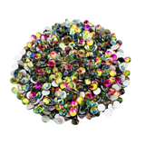 RAINBOW - GREEN PINK Glam Glass® flatback, non hotfix rhinestones for art, body, nails and more - PDB Creative Studio