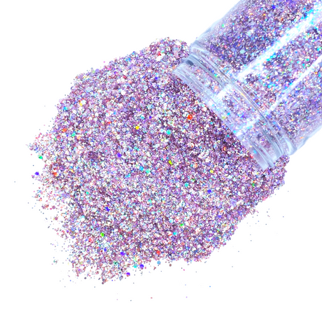 purple opal custom glitter multi size mix for art, nails, body and more - PDB Creative Studio