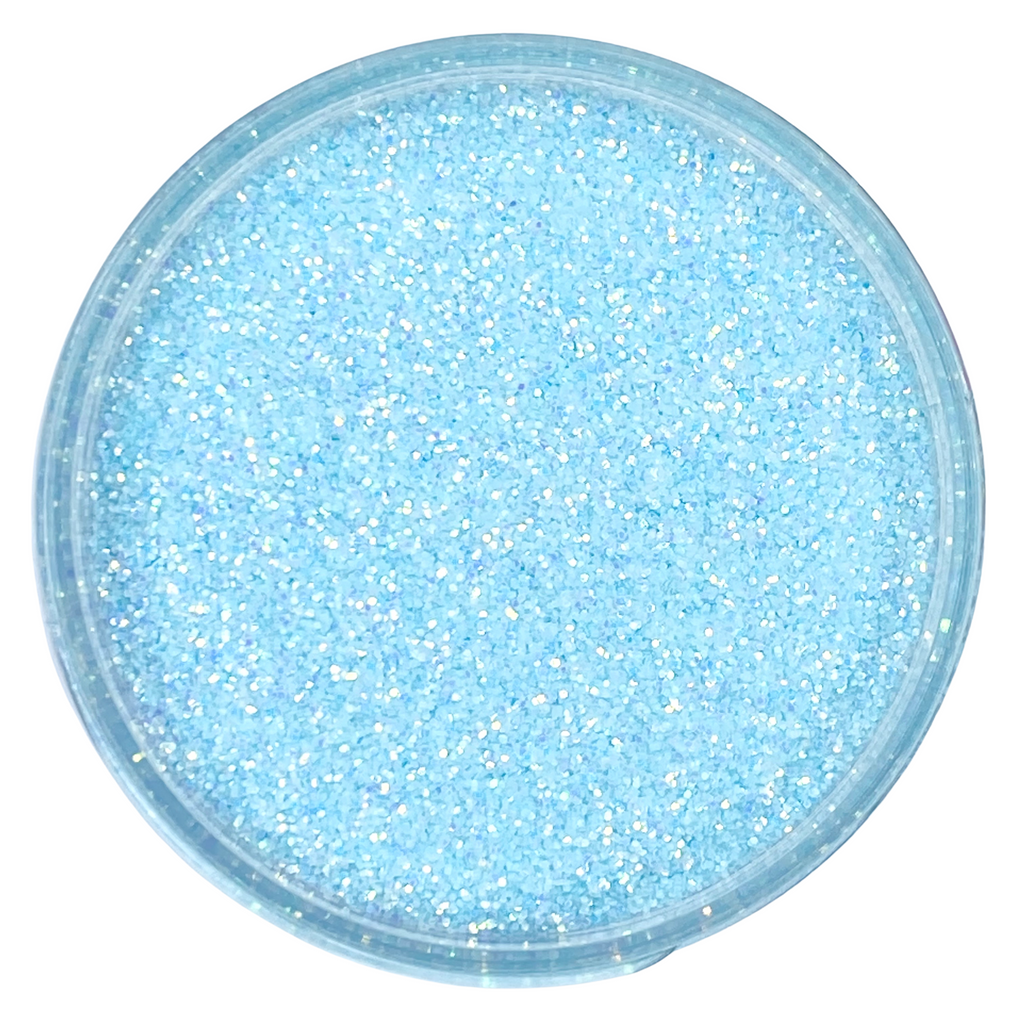 Pastel blue fine custom glitter mix for art, body, nails / PDB Creative Studio
