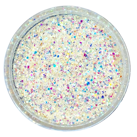 opal cream custom mix glitter for art, body, nails and more - PDB Creative Studio