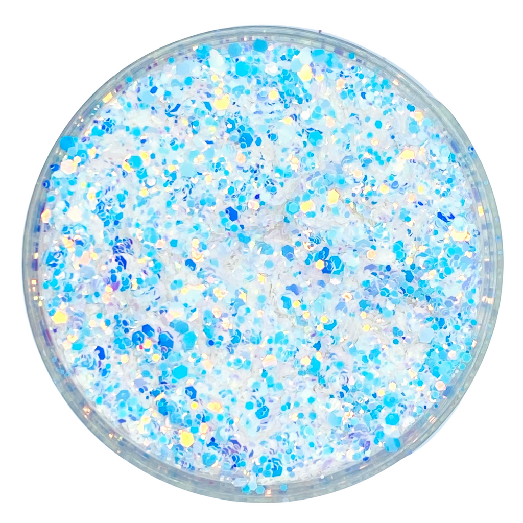 Blue opal color shift glitter for art, body, nails and more - PDB Creative Studio