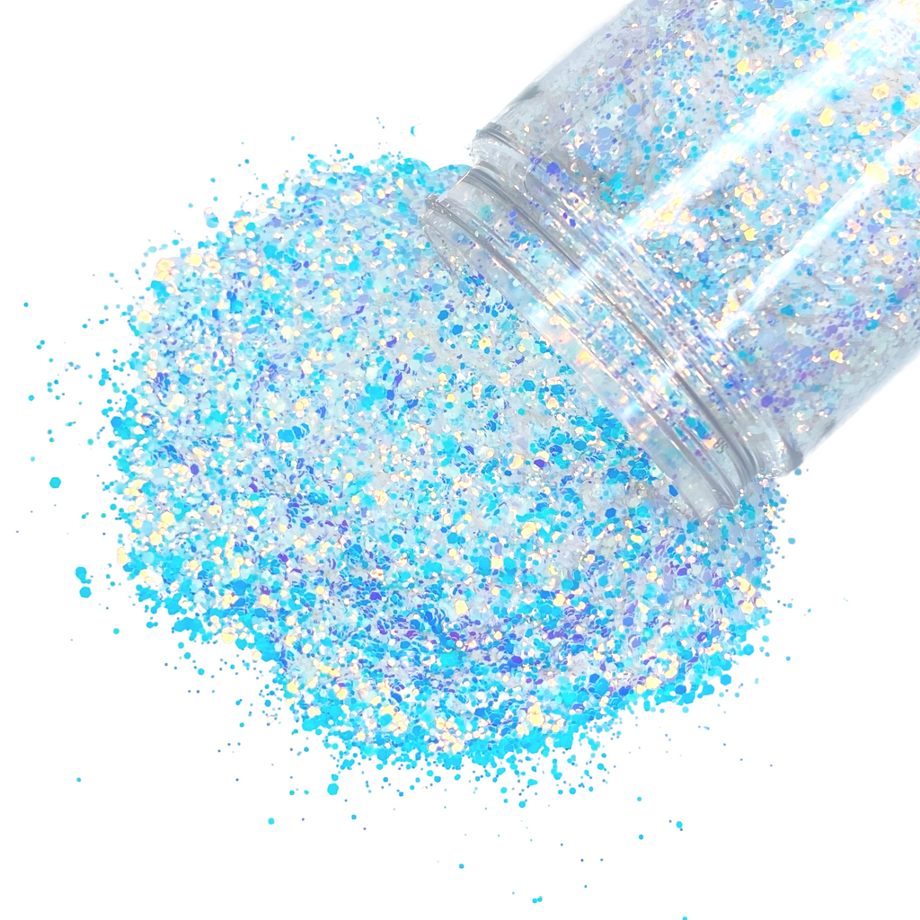 Blue opal color shift glitter for art, body, nails and more - PDB Creative Studio