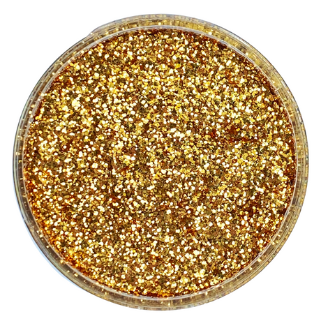 Brown gold polyester custom glitter mix for art, body, nails and more - PDB Creative Studio