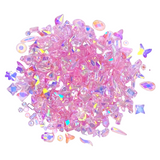 CRYSTAL LT. PINK (AB) MULTI-SHAPE MIX - 40234