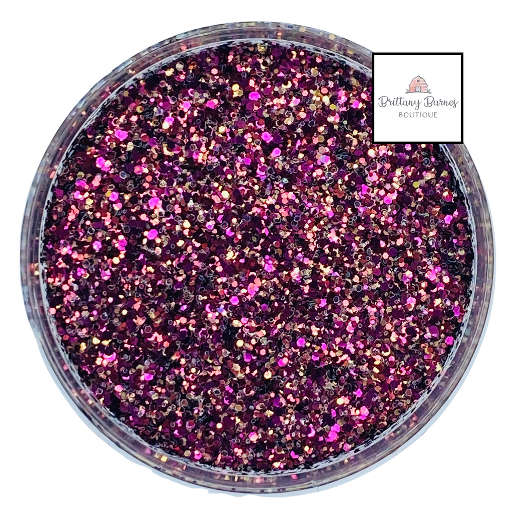 Red purple wine custom mixed glitter for art, body, nails and more - PDB Creative Studio