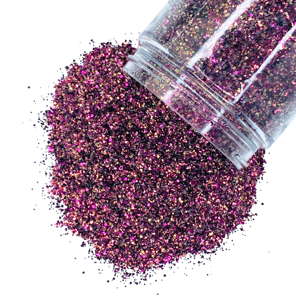 Red purple wine custom mixed glitter for art, body, nails and more - PDB Creative Studio