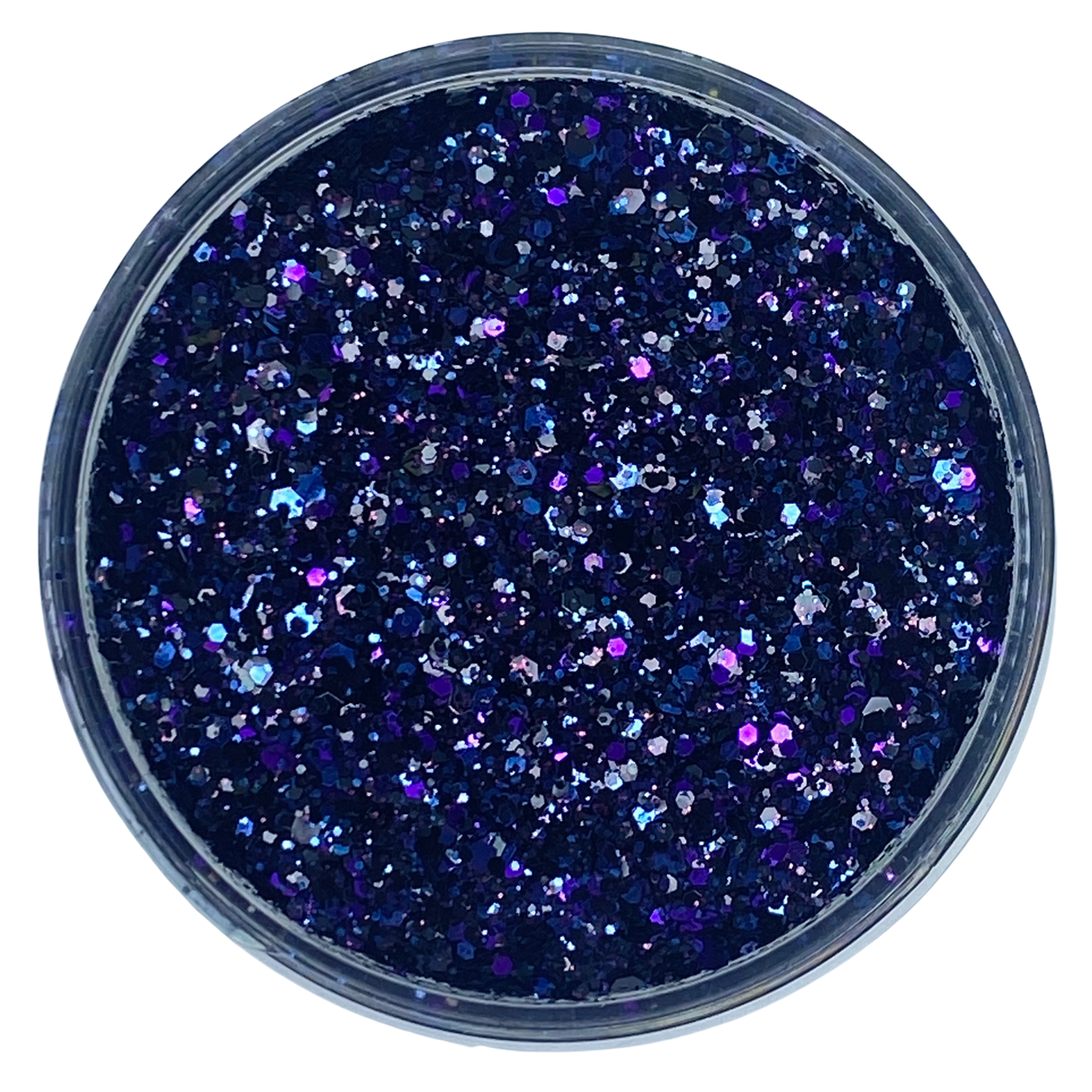 deep purple blue custom glitter mix for art, body, nails / PDB Creative Studio