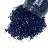 deep purple blue custom glitter mix for art, body, nails / PDB Creative Studio