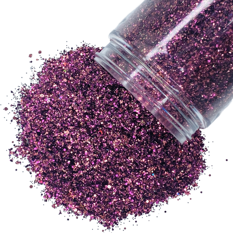 maroon purple custom glitter mix for body, art, nails / PDB Creative Studio