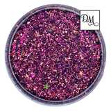 maroon purple custom glitter mix for body, art, nails / PDB Creative Studio