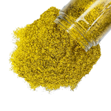 bright yellow gold metallic polyester glitter mix for art, body, nails and more - PDB Creative Studio