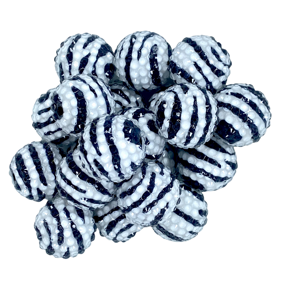 BULK ZEBRA RHINESTONE 20mm - 23071