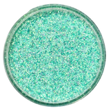 pastel blue green poly custom glitter mix for art, body, nails and more - PDB Creative Studio