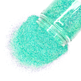 pastel blue green poly custom glitter mix for art, body, nails and more - PDB Creative Studio