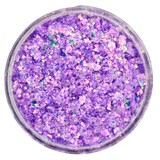 Purple custom glitter mix for body, art, nails / PDB Creative Studio