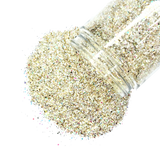 gold opal holographic custom multi-size glitter mix for art, body, nails and more - PDB Creative Studio